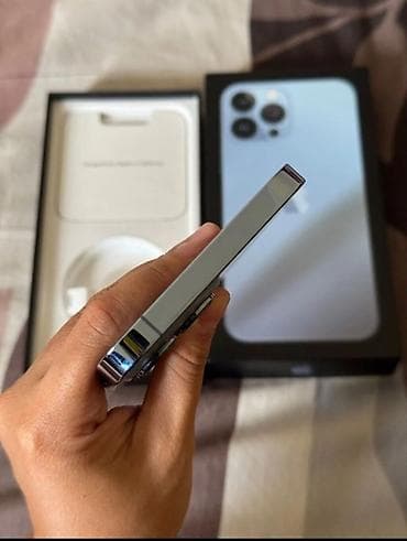 iphone 14 pro qiymət: IPhone 13 Pro, 128 GB, Sierra Blue, Face ID — 4