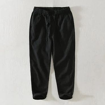 kapri şalvar: Kişi üçün yüngül yay şalvarı – rahat “jogger” modeli - Material — 2