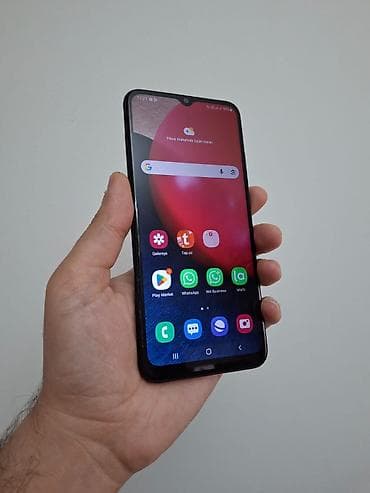 şabran telfon: Samsung Galaxy A02 S, 32 GB, rəng - Qara, İki sim kartlı — 1