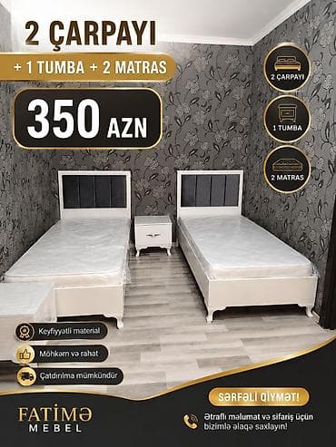taxt sekilleri: 2 təknəfərlik çarpayı, Tumba, Yeni — 1