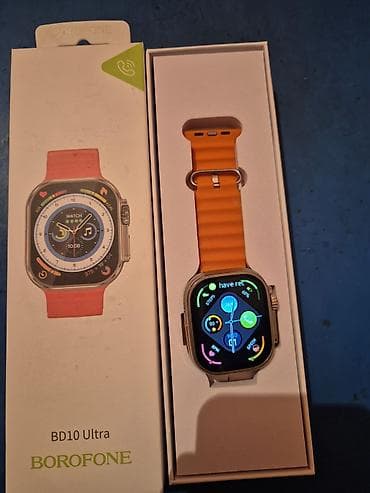 mobil saat: Smart saat, Borofone, Sensor ekran, rəng - Narıncı — 3