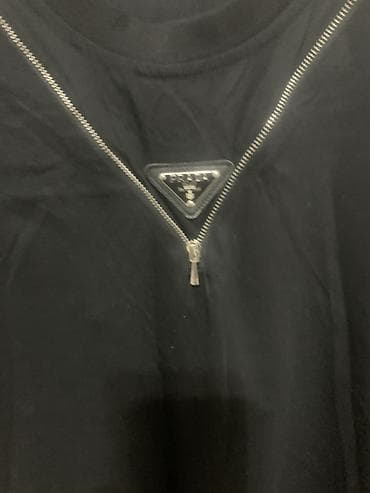 Футболки: Мужская футболка, Prada, XL, цвет - Черный — 2