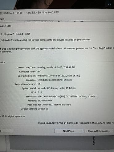 videokart: İşlənmiş HP Victus, 16 ", Intel Core i5, 512 GB, Ödənişli çatdırılma — 8