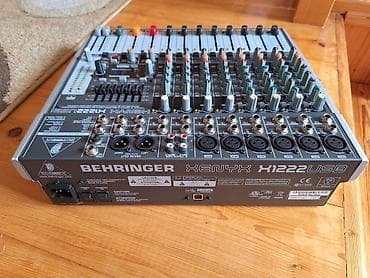audio mikser: Behringer XENYX X1222USB mikser - 16 girişli analoq mikser: 6 — 2