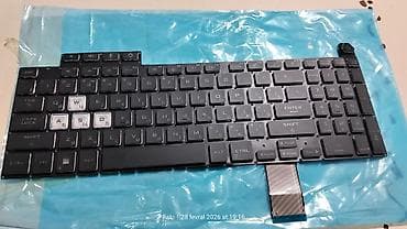 Asus tuf gaming notebookun klavyaturası. Asus model FA507R