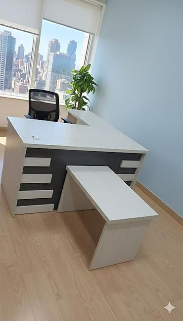 ofis divanı: Yeni, Müdir üçün, Künc masa — 1