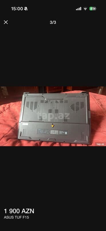 ноутбук 4070: İşlənmiş ASUS TUF Gaming, 15.6 ", Intel Core i7, 512 GB, Ödənişli çatdırılma — 3