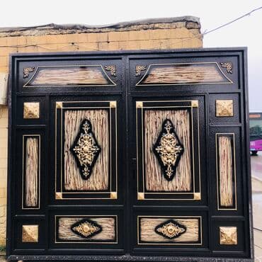 işlemiş darvaza: Eni-3 Hündürlük-2.60 Çerçive 8lik Şveller,Profil 40/40qalın,List-2.5 — 3