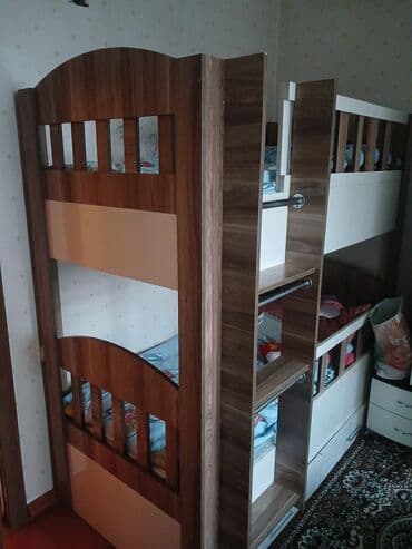 Oğlan və qız üçün, Çarpayı, Matrassız, Siyirməli, Laminat