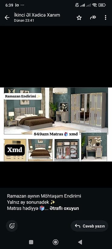 Ev və bağ: Ramazan ayının Möhtəşəm Endirimi Yalnız ay sonunadek ✨ Matras hədiyyə — 2