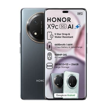 su filterləri: Honor X9c, 256 GB, rəng - Qara, Barmaq izi, İki sim kartlı — 1