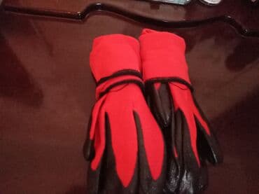 Декор и интерьер: Məhsul: İşçi əlcəkləri (mavi və qırmızı rəng variantları) - Material — 2