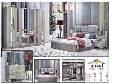 2 qapılı: Təknəfərlik çarpayı, 2 tumba, Türkiyə, Yeni — 1