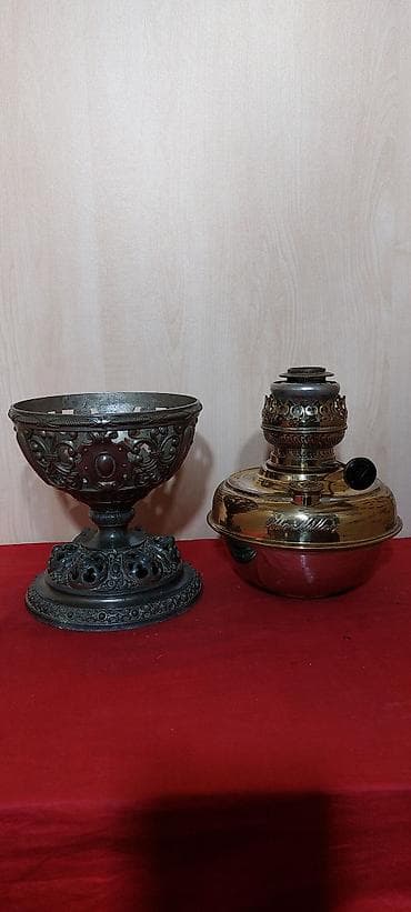 керосиновая лампа: Antik neft lampaları, 19-cu əsrin sonları almaniya istehdalı — 6