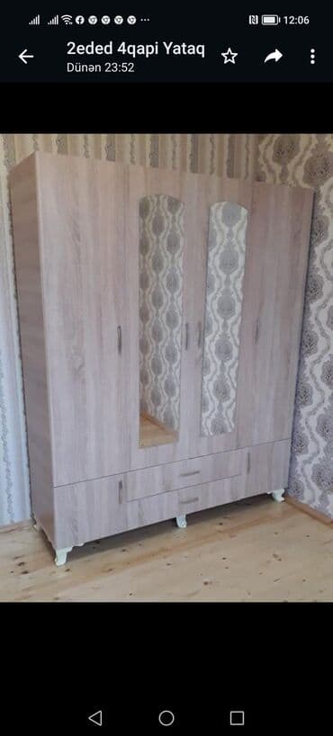 4 qapili dolab: Yeni, Açılan, 4 qapılı Düz dolab, Dolab-asılqan, Türkiyə — 13