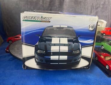 metbex tavan modelleri: Коллекционная модель Ford Mustang Shelby GT500 blue with white stripe — 5