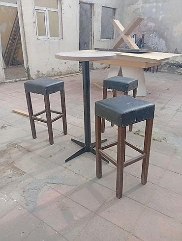 stulla: Balkon üçün, İşlənmiş, Açılmayan, Yumru masa — 3