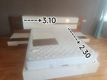 klasik masa: 2 təknəfərlik çarpayı, Dolab, Termo, 2 tumba, Türkiyə, İşlənmiş — 2