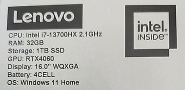 Lenovo Legion, 16 ", Intel Core i7, 1 TB