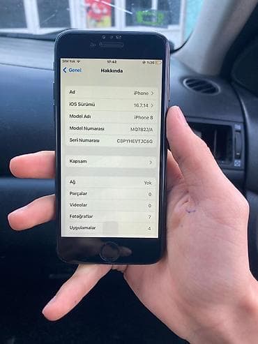 телефон флай металлический корпус: IPhone 8, 64 ГБ, Черный, Битый — 3