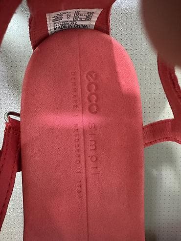 usta geyimi: ECCO Sandallar – qırmızı rəng, Simpil modeli - Brend/model: ECCO — 3