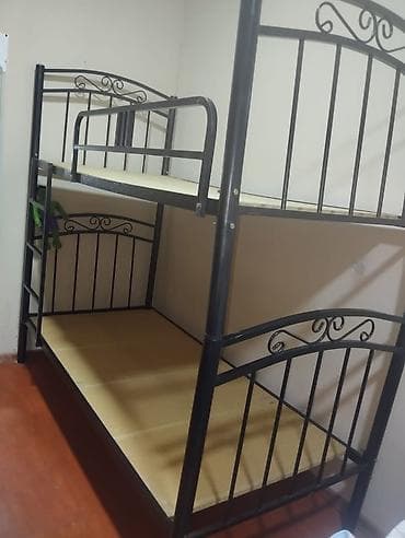 Oğlan və qız üçün, Çarpayı, Matras ilə, Siyirməsiz, Dəmir — 1