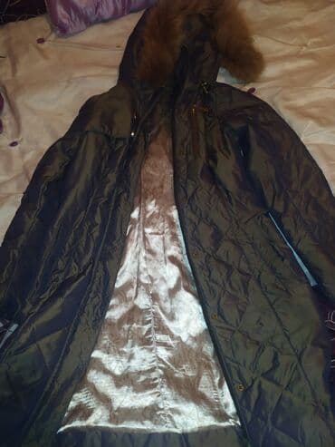 Свадебные платья и аксессуары: Qadın qış plaşı/paltosu - Rəng: tünd zeytun/yaşıl ton - Uzun model — 7