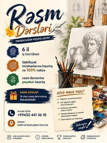 Резюме: 🎨 Rəsm bacarığınızı peşəkar səviyyəyə yüksəldin! Rəsmə marağınız var? — 1