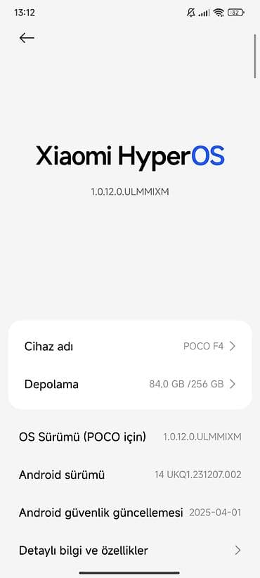 poco: Poco F4, 256 GB, rəng - Boz, Sensor, Barmaq izi, Face ID — 4