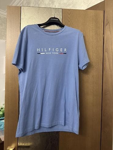 kişi şalvarlari: Futbolka, Tommy Hilfiger, L, rəng - Mavi — 1