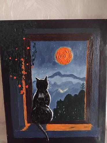 otlar sekilleri: 40×50 Kətan üzərində akril və yağlı boya. 
Əl işi.

200 AZN — 1