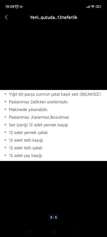metbex krantlari: Yigit firmasi
yeni qutuda
cemi 60parca
12 neferlik — 4