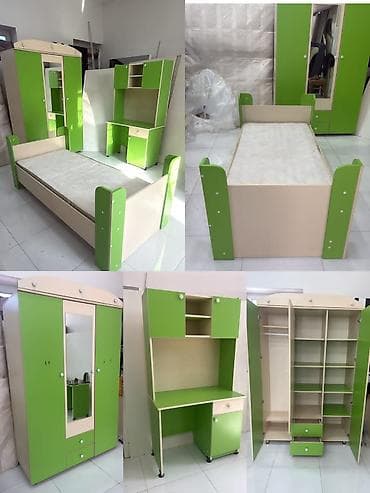 &Sara Gənc yataq desti 340 manat.Dolab olcu H 210 / E135/D 60