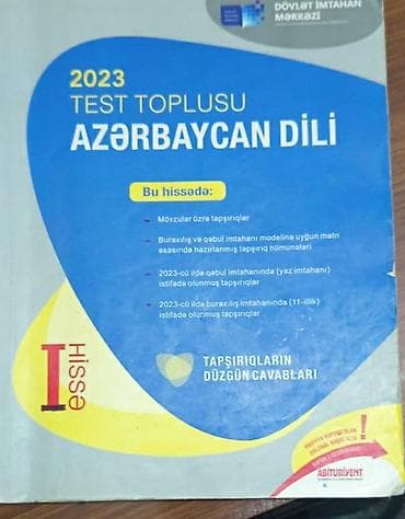 velo forma: Azərbaycan dili Testlər 9-cu sinif, DİM, 1-ci hissə, 2023 il — 5
