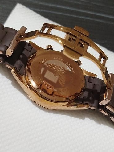 luç saat: İşlənmiş, Qol saatı, Emporio Armani, rəng - Qızılı — 2