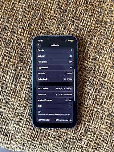 samsung buds plus: IPhone 13 mini, 128 GB, Göy, Barmaq izi, Face ID — 5