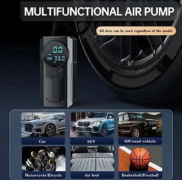 tekerli evler: Çoxfunksiyalı Portativ Hava Kompressoru – rəqəmsal manometrli — 2