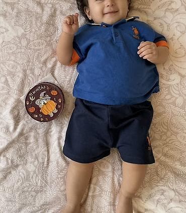 usaq godekceleri: U.S. Polo Assn. (USPA) körpə dəst – qısaqol polo köynək və şort. az — 3