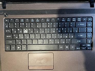 adapter şunuru: Acer Aspire 4738G noutbuku Texniki məlumatlar (etiketdən): - Model — 4