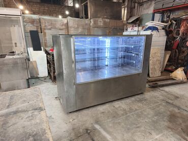 köhnə soyuducu: Pasxanaya vitrin soyuducu (paslanmayan polad korpus) - Ön və yan — 5