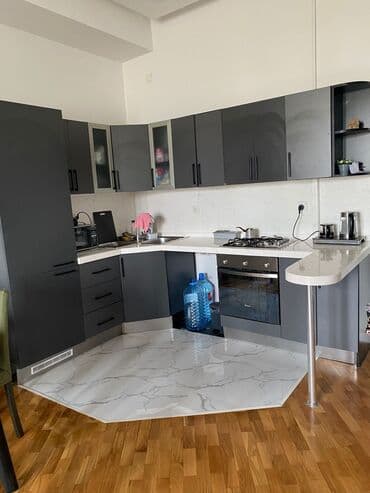 mətbəxt mebelleri: Mətbəx mebeli dəsti satılır - Künc yerləşimli, qrafit rəngli — 1