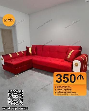 diva divan: Künc divan, Açılan, Bazalı, Şəhərdaxili pulsuz çatdırılma — 1