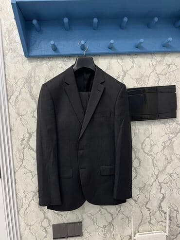 kişi ucun klassik qara kostyum: Kostyum, Demisezon, 2XL — 1