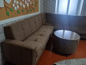 divan ortusu: Künc divan dəsti – yumşaq parça üzlü - Model: L formalı künc divan - — 5