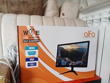 Modemlər və şəbəkə avadanlıqları: Kompüter aksesuarları və qurğu dəsti - Monitor: Alfa WTE LED Monitor — 3