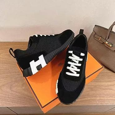 b class makasin: Hermès Bouncing Sneakers idman ayaqqabısı – qara rəng Çatdırılma var — 4