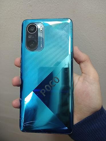 Poco F3, 128 GB, rəng - Göy, Sensor, Barmaq izi, Face ID