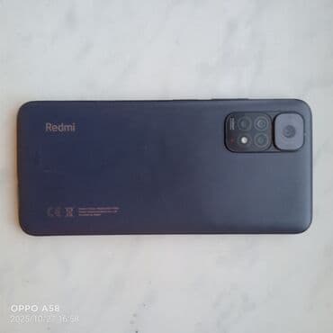 Redmi Note 11S, 64 GB, rəng - Qara, Barmaq izi, Face ID