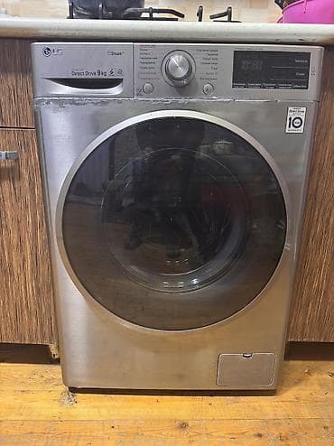 Техника и электроника: Стиральная машина LG, 9 кг, Автомат, Без сушки — 2