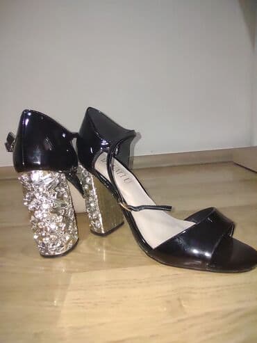 босоножки 27 размера: Размер: 38.5, цвет - Черный, Новый — 1